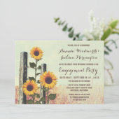 ヒマワリは婚約パーティの招待状を切り分けました 招待状 (スタンド正面)