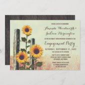 ヒマワリは婚約パーティの招待状を切り分けました 招待状 (正面/裏面)