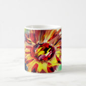 ヒマワリは神の時を信頼する コーヒーマグカップ (中央)