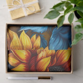 ヒマワリは赤と青 薄葉紙 (ギフト)