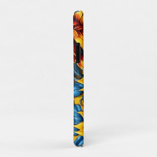 ヒマワリは赤と青 Case-Mate iPhoneケース (裏面/右)