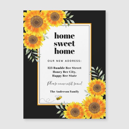 ヒマワリは、甘いホームブラックにモダン帰る (正面)