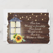 ヒマワリひも灯ランタン素朴ウッド セーブザデート (裏面)