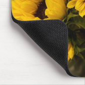 ヒマワリぼやけスマウスパッド マウスパッド (コーナー)