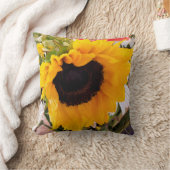 ヒマワリまたはデイジーの枕 クッション (ブランケット)