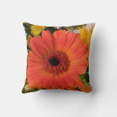 ヒマワリまたはデイジーの枕 クッション (裏面)