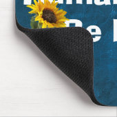 ヒマワリを皮革に付けた人間の親切な引用文 マウスパッド (コーナー)