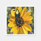 ヒマワリアパロット紙ナプキンス スタンダードカクテルナプキン (正面)