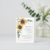 ヒマワリアユーカリ結婚フローラ詳細 エンクロージャーカード (スタンド正面)