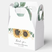 ヒマワリアユーカリ結婚フローラ フェイバーボックス (オープン)