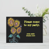 ヒマワリウクライナフォークアート 招待状 (スタンド正面)