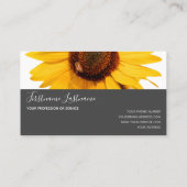 ヒマワリエレガントの灰色 名刺 (裏面)