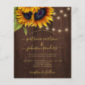 ヒマワリエレガントの素朴な木結婚材 (正面)