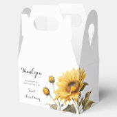 ヒマワリエレガントボホフローラベビーシャワー フェイバーボックス (オープン)