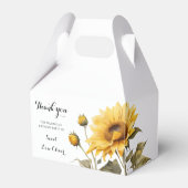 ヒマワリエレガントボホフローラベビーシャワー フェイバーボックス (正面サイド)