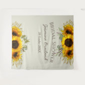 ヒマワリカスタムーズブライダルシャワー タペストリー (正面(横))