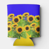 ヒマワリクーラーボックスウクライナフラッグカラーズフリーダム 缶クーラー (裏面)