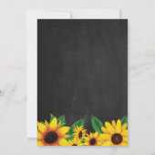 ヒマワリサプライズ12誕生日招待状 招待状 (裏面)