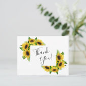 ヒマワリサンキューカード ポストカード (スタンド正面)