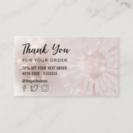 ヒマワリサンキューカード 名刺