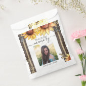 ヒマワリシンプルー写真葬儀記念 フェイバーバッグ (封をした状態)