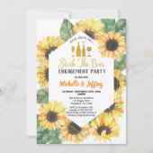 ヒマワリストックザバー婚約パーティ 招待状 (正面)