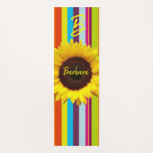 ヒマワリストライプヨガマット ヨガマット (正面)