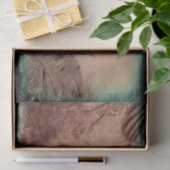 ヒマワリセピアグリーンオールドヴィンテージアンティーク組織 薄葉紙 (ギフト)