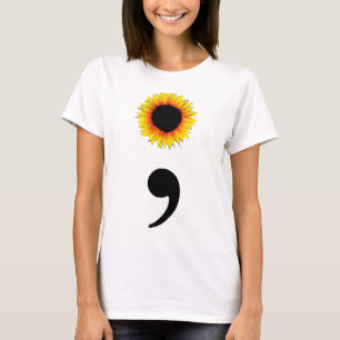 ヒマワリセミコロン Tシャツ