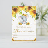 ヒマワリゾウがロリーカードを数える 招待状 (スタンド正面)