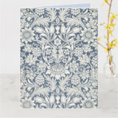 ヒマワリデザイン（ウィリアム·モリス著）ラージカード カード (黄色い花)