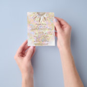 ヒマワリデザイン チラシ (手)