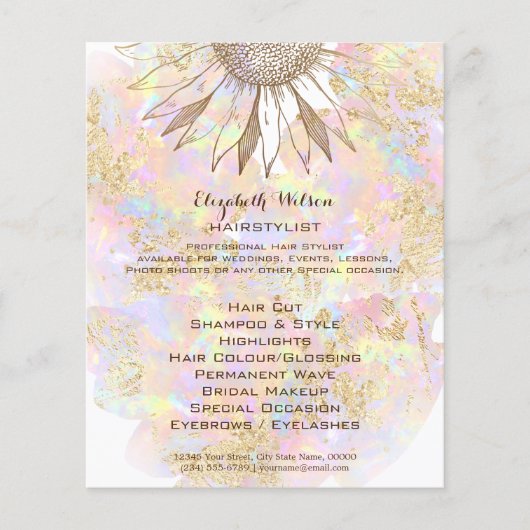 ヒマワリデザイン チラシ (正面)