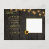 ヒマワリバラの納骨木は日付結婚を保存 案内ポストカード (裏面)