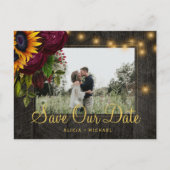 ヒマワリバラの納骨木は日付結婚を保存 案内ポストカード (正面)