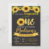 ヒマワリバースデーパーティ招待状 招待状 (正面)