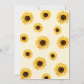 ヒマワリバースデーパーティ招待状 招待状 (裏面)