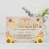 ヒマワリバー婚約パーティをストック 招待状 (スタンド正面)