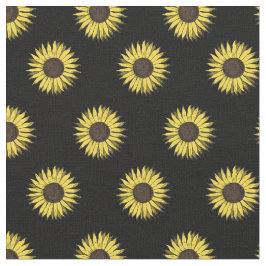 ヒマワリパターン生地 ファブリック