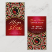 ヒマワリパワーNewAge霊気ヨガ名刺 名刺 (正面/裏面)