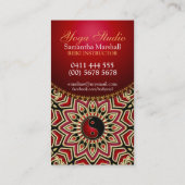 ヒマワリパワーNewAge霊気ヨガ名刺 名刺 (裏面)