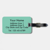 ヒマワリパーソナライズされた植物学 ラゲッジタグ (裏面横)