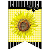 ヒマワリパーソナライズされた誕生日パーティーバナー バンティングフラッグ (第2の旗)