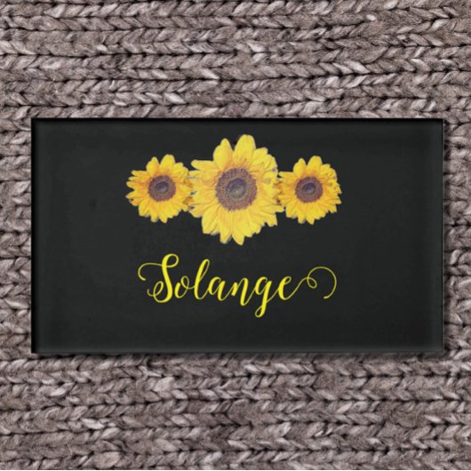 ヒマワリパーソナライズされた- 名札