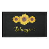 ヒマワリパーソナライズされた- 名札 (正面)