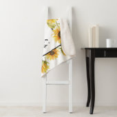 ヒマワリファミリーシェルパ毛布(カスタマイズ可能) シェルパブランケット (インサイチュ)