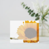 ヒマワリフォトフラットノートカード 招待状 (スタンド正面)
