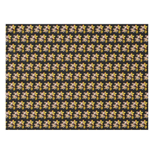 ヒマワリフローラウマタベルクロース テーブルクロス (正面(横))