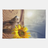 ヒマワリフローラクマのキッチンタオル キッチンタオル (横)