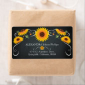 ヒマワリフローラシャルボードヴィンテージ住所 シール (インサイチュ)